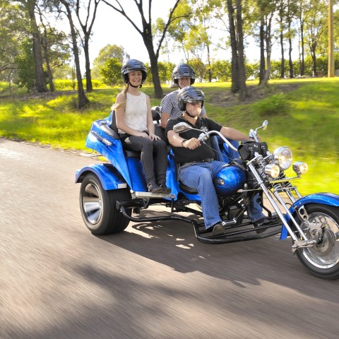 group of people onboard on a motorbike