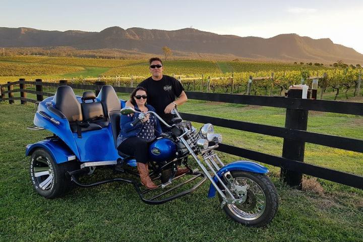couple on a motorbike