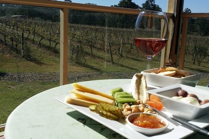 a plate of food on a table